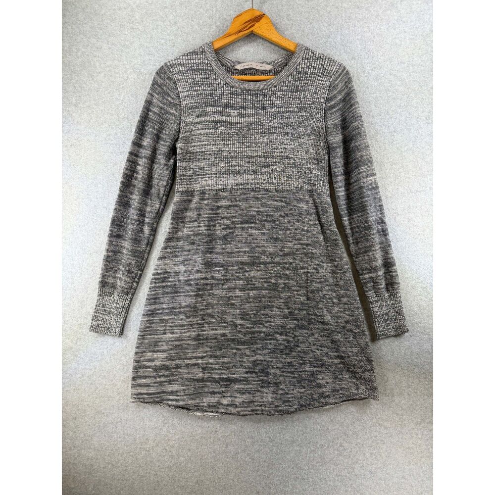 Athleta Women’s SP Gray Marled Knit Long Sleeve Tunic Sweater Petite 3787